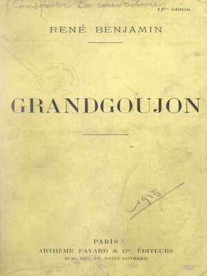 cover image of Grandgoujon